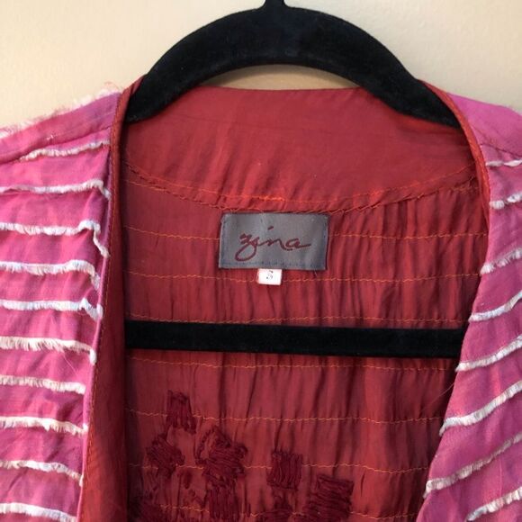 Italian Silk Tea House Topper Duster (S) - Picture 4 of 11